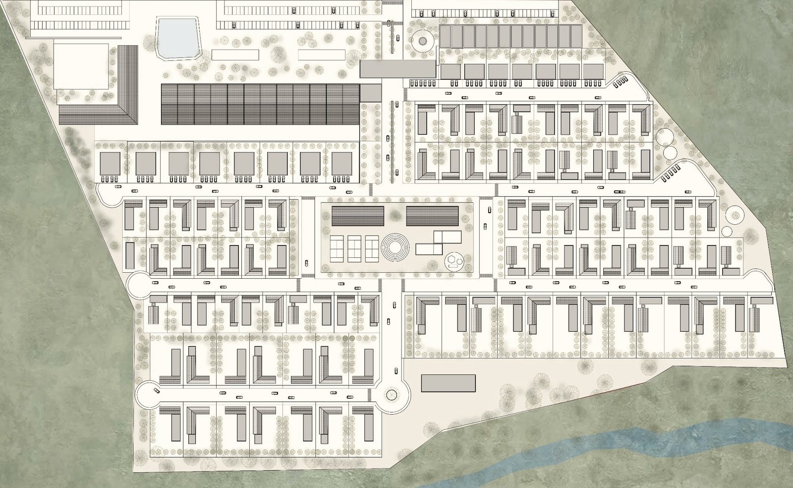 Plano de conjunto de Los Nogales